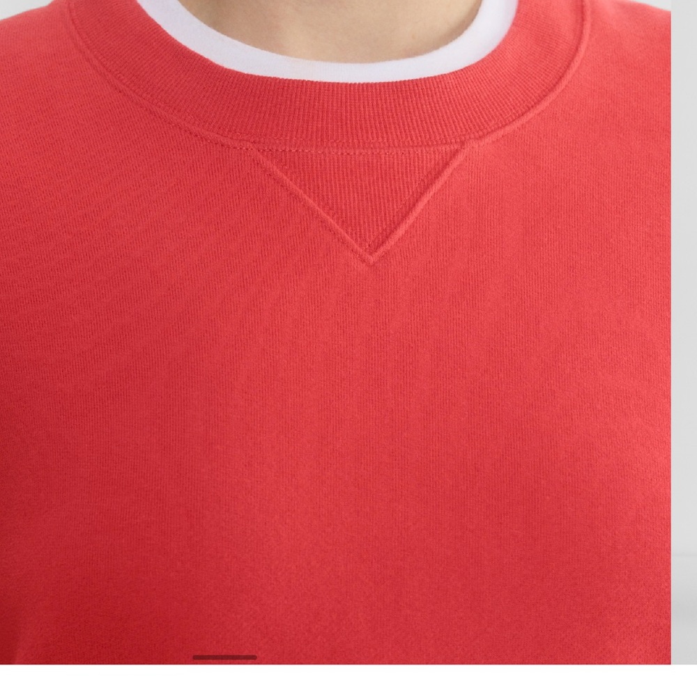 Aritzia Cozy Sweatfleece New Mega Crew, Cherry Red, Small - Picture 5 of 13